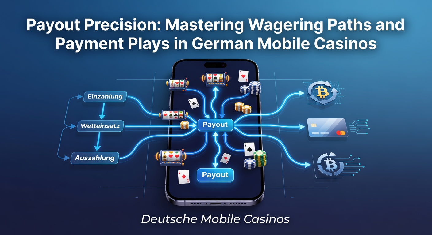 Smartphone mit Casino-App und Auszahlungsübersicht auf dem Bildschirm, symbolisiert präzise Zahlungsabwicklungen in Mobile Casinos
