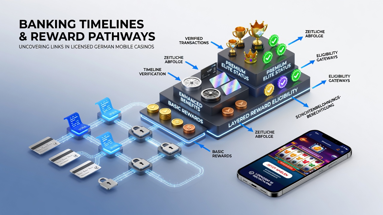 Diagramm zeigt Transaktionspfade und Belohnungsstufen in deutschen Mobilcasinos