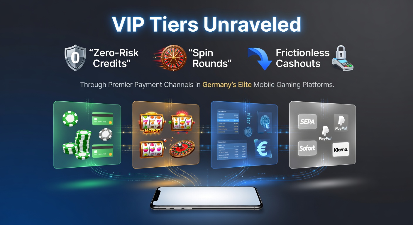 Grafik einer VIP-Leiter mit risikofreien Credits und Spin-Runden auf einem Smartphone-Bildschirm in einem deutschen Mobile Casino